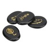 4Pcs Reiki Symbols Stones Smoother Surfaces Engraved Reiki Stones for