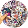 Skeleton Reading Stickers, 50PCS Cool Gothic Reading Sticker Set for