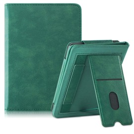 TOPCASE Case for Kobo Clara Colour/BW/Kobo Clara 2e/Tolino Shine 4 eReader 6 Inch with Stand Function and Card Slot, M Green