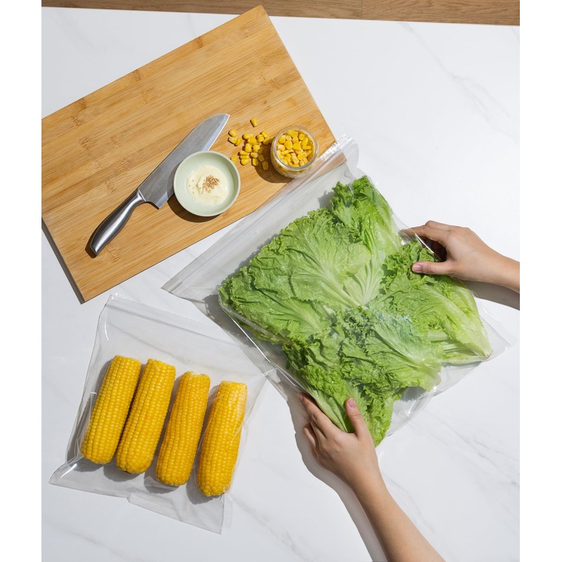Gallon Food Storage Zipper Bags- 100 Count, BPA-Free, 2 Mils