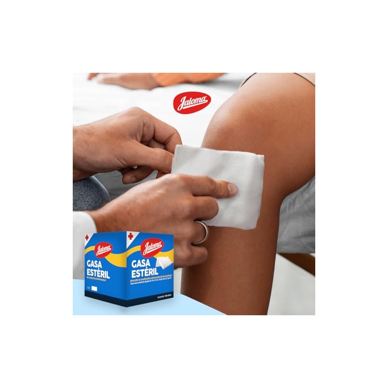 Jaloma | Gasa Estéril Simple 10x10 cm, material de curación,