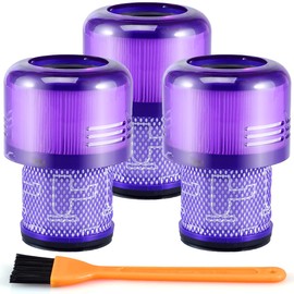 3 Pack Filter Replacement for Dyson Cyclone V11 Absolute Motorhead Animal Total Clean, Compatible with Dyson No. 970013-02 Filter Parts, Reusable and Washable.