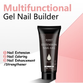 EODCI Poly Nail Gel 60g - Extension Gel Weiß Farben Nägel UV Aufbaugel und Nagelverlängerung Gel für Starter Nageldesign DIY Maniküre Geschenk