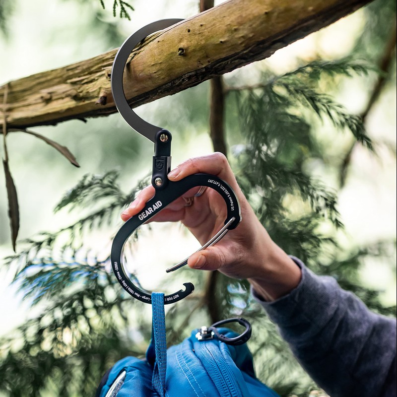 GEAR AID HEROCLIP Carabiner Clip and Hook (Large) for Camping,