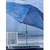 Tommy Bahama 8ft Beach Umbrella - Blue UPF-50+ NEW