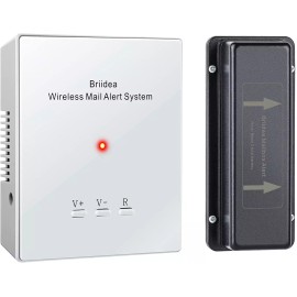 briidea Mailbox Alarm Briidea 500Ft Wireless Mailbox Alert with LED Light Flashing