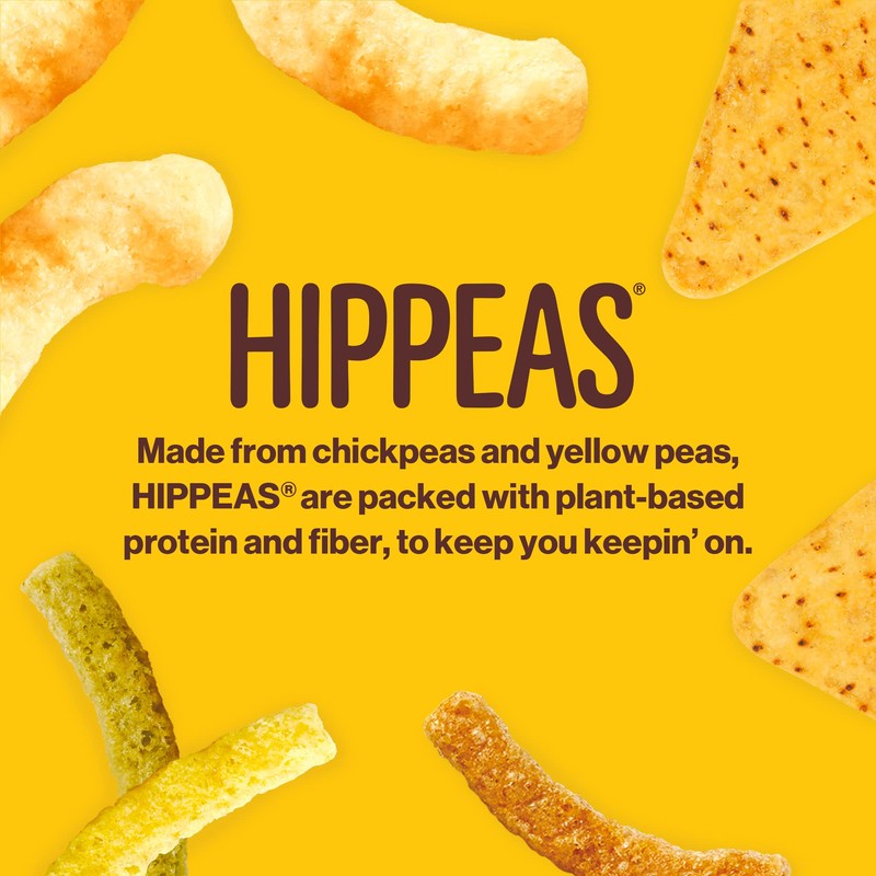 Hippeas Chickpea Puffs, Groovy White Cheddar, 1.5 Ounce (Pack of