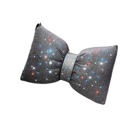 Car Neck Pillows,Rhinestones Bowknot Car Headrest Pillow,Neck Rest Pillow for Car, Auto Seat Headrest Cushion for Girls Women