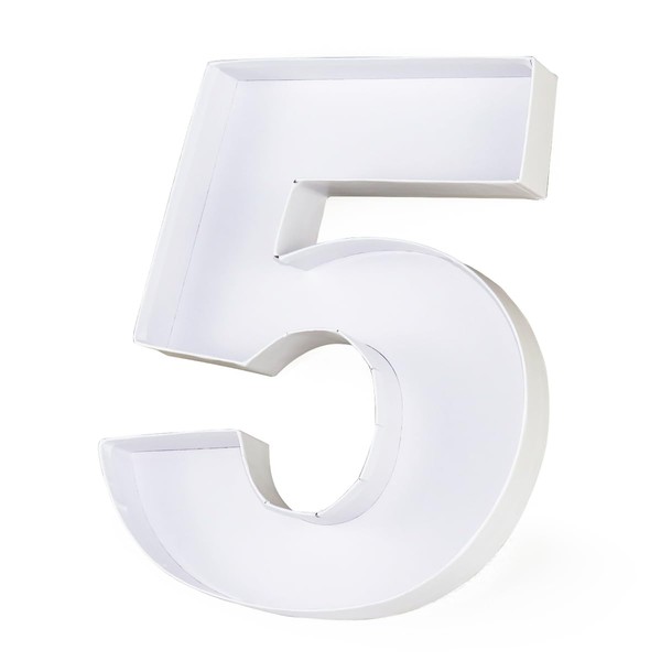 WENPACK 12" Fillable Cardboard Number Shaped Gift Grazing Charcuterie Board