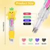 LiYiQ 100PCS Multicolor Pen in One Fun 4-in-1 Cute Pens