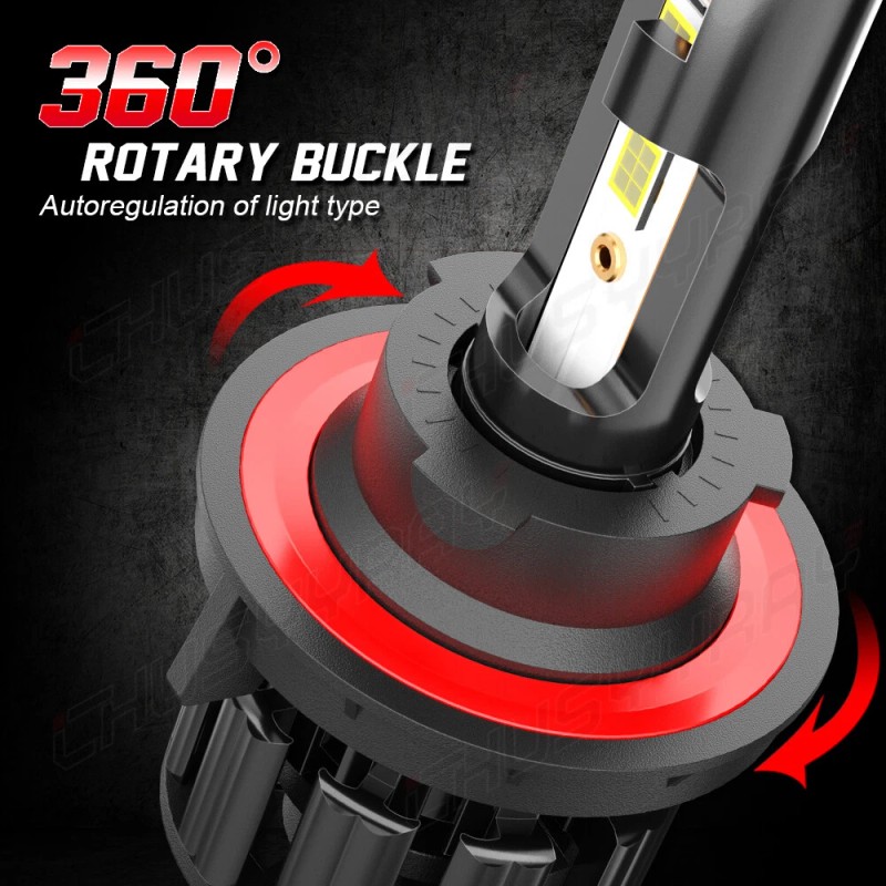 CHUSYYRAY For Ford Flex 2009-2019 White LED Headlight Hi-Lo Beam