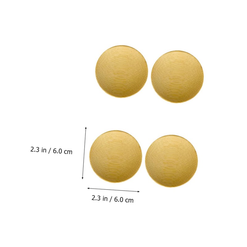 GRIRIW 1 Set Bamboo Snack Plates Versatile Serving Dishes for