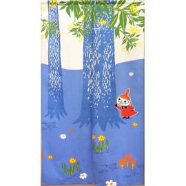 Noren Noren Tapestry Nordic Moomin Play in the Forest 59.1 inches (150 cm) Length