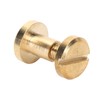 50Pcs Decorative Rivets 50Pcs Slot Flat Head Screws Brass Screw