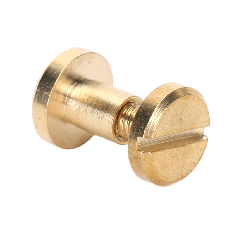 50Pcs Decorative Rivets 50Pcs Slot Flat Head Screws Brass Screw