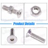 GooBetter 500x M3 M4 M5 Flat Countersunk Head Hex Socket