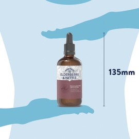 Elderberry & Nettle Extract for Dogs 100ml. Pure herbal extracts to enhance pigmentation