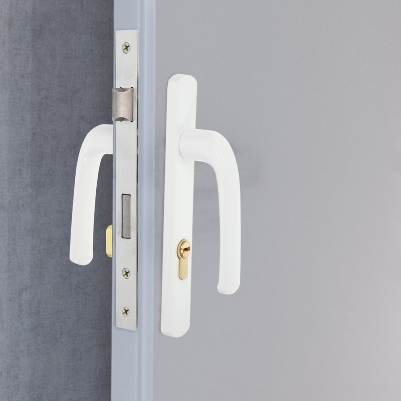 Versatile Storm Door Handle with Lock Durable Aluminum Alloy Entry