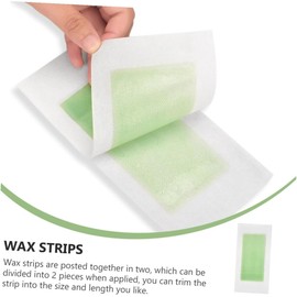 Bandas de Cera Depilatoria Desechables para y Manos 20 Piezas Verdes de Tela No Tejida Doble Cara Kit para Depilación Facial y Corporal Aptas para Piel Sensible y Zonas