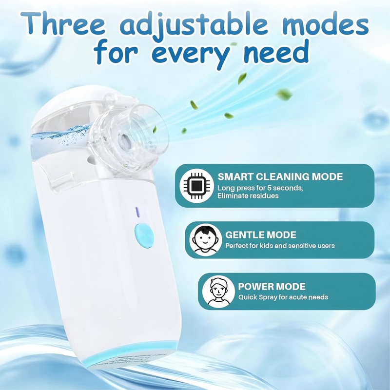 Portable Nebulizer, Mini Nebulizer Machine, Children's Atomizer, Handheld Nebulizer for