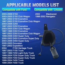 JUEDIMA 5C3Z-7210-AAA Automatic Transmission Gear Shift Lever with Overdrive Switch Fits for Ford F-250 F-350 F-450 F-550 Super Duty, E150-E450, Excursion 1997-2006 Replace# 905-109