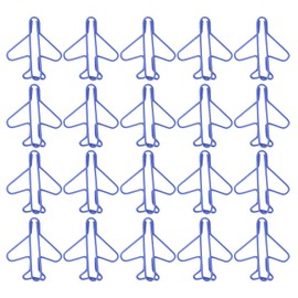 Paper Clips, 20 PCS Multifunctional Mini Metal Airplane Paperclip Bookmark Clip File Notebook Holder