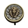Handmade Bronze Lion Pill Box