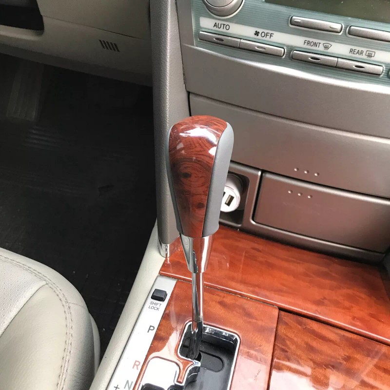 Xukey Gray Walnut Burl Wood Gear Shift Knob for Lexus