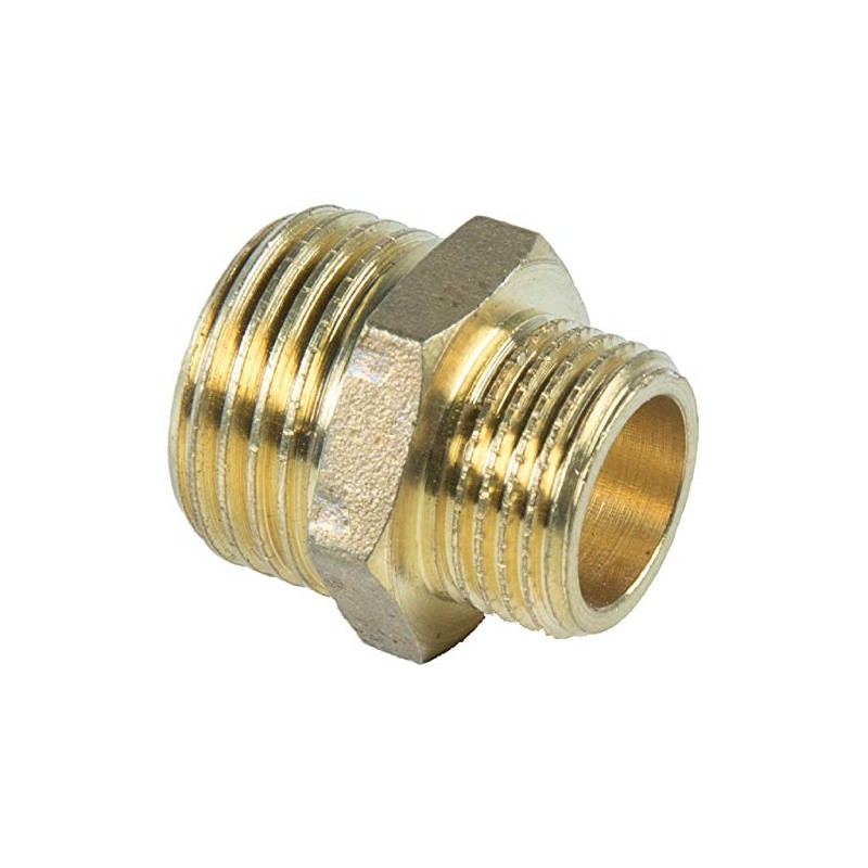 CORNAT T396423 11/4 x 1-Inch Brass Reducing Nipple - Clear