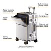 AIWEINY Zipperless Luggage, 22x14x9 Aviation Certified, Polycarbonate Aluminum Hardshell, Expandable