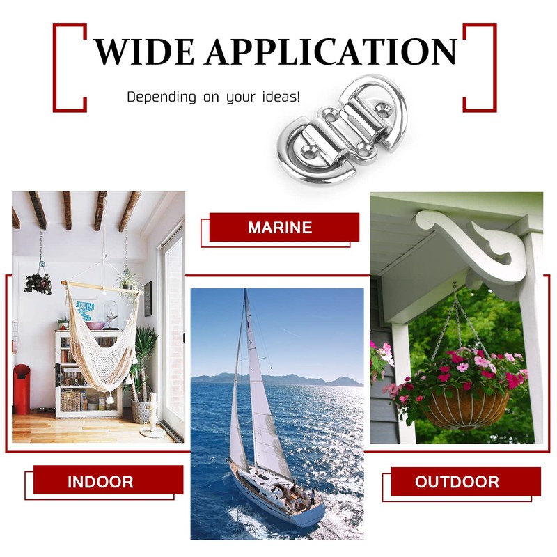 Atibin Hardware Steel Tie Down Ring Heavy Stainless Folding Pad