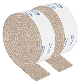 PremiFix Felt Strips with Adhesive Backing, 2 Rolls 1x60 Inches Beige, Felt Tape with Adhesive Backing, Furniture Felt Strips