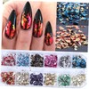 Baluue 3sets DIY Nail Set Sequin Glitter Nail Art Stickers