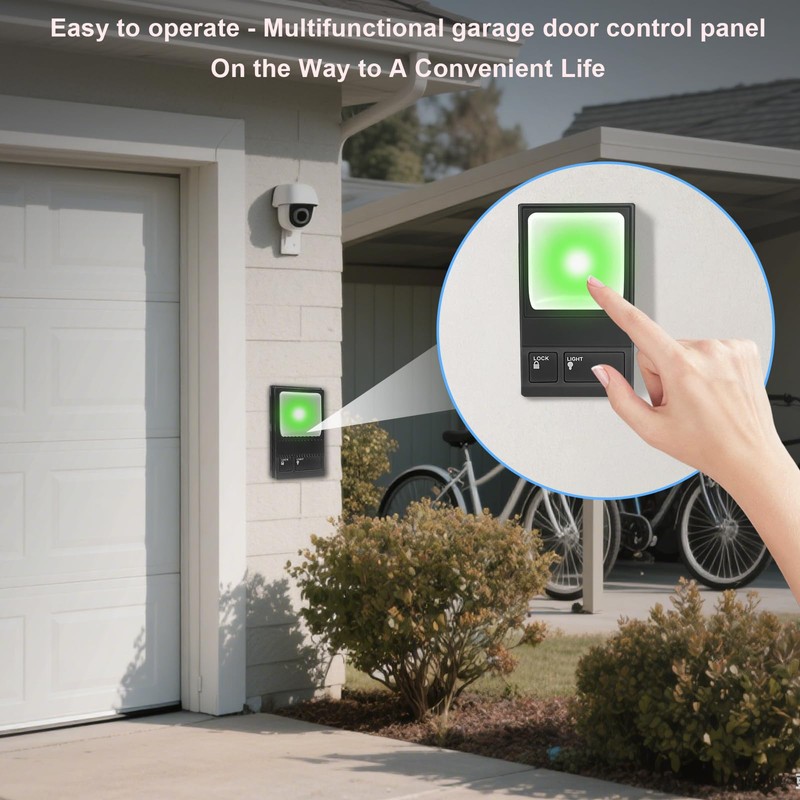 QSDIYRF 2 for LiftMaster Garage Door Opener,Multifunction Control Panel Compatible
