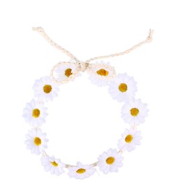 Frcolor Sunflower Crown Daisy Flower Wreath Bridal Headband Festival