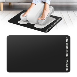 Under Desk Elliptical Mat - Non-Slip Exercise Equipment for Peloton Bike, Small Exercise Mat for Desk Workout Equipment