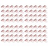 19mm 80pcs Binder Clips Strong Clamping Force Metal Hollow Tail