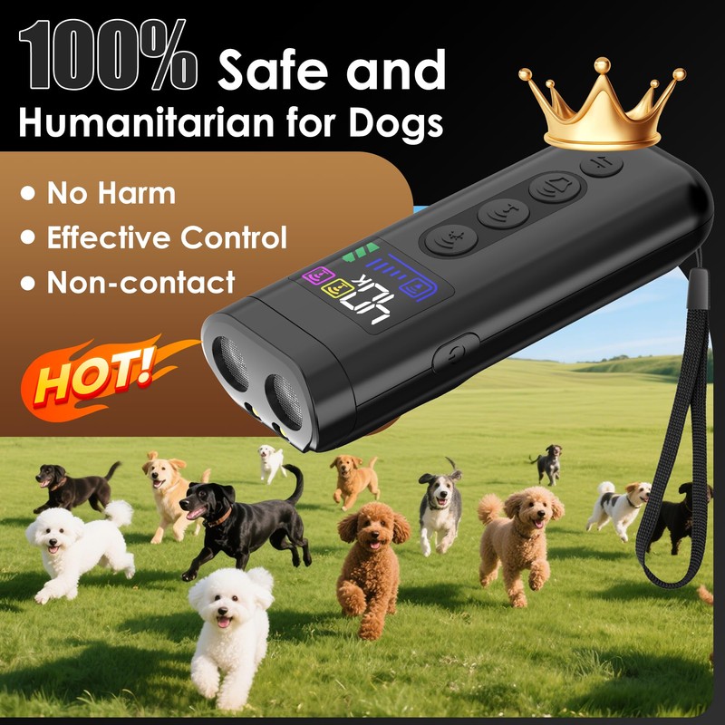 Dog Bark Deterrent Device, 65 FT Range,3X Ultrasonic Bark Deterrent