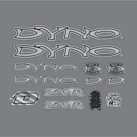 Dyno 2000 DYNO - ZONE for blue frame decal set