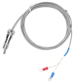 K Type Thermocouple, Bayonet Compression Spring Type K Thermocouple Temperature Sensor Probe Temperature Gauge 0-400? (Optional)(5 m)