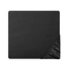 MILVOWOC Twin Satin Fitted Sheet, Black Fitted Sheet Only Soft