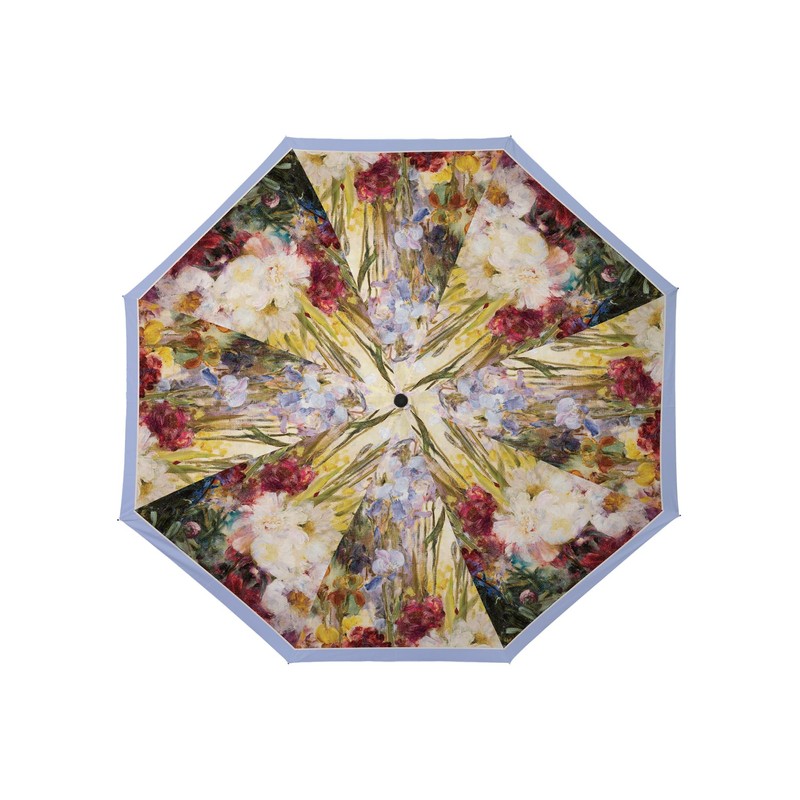 RainCaper Reverse Inverted (inside-out) Windproof Museum Tiffany Peonies and Iris