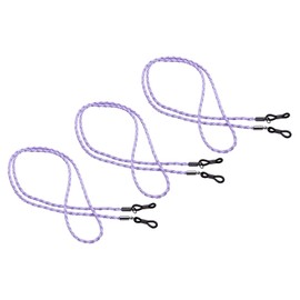 PATIKIL Eyeglass Strap, 3 Pack Eye Glasses String Colored Safety Lanyard Holder Sunglasses Retainer for Men Women, Purple