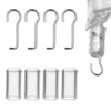 4 Set Horizontal Blinds Replacement Parts with Hook, Wire and