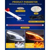 DUOFU365 DRL Led Light for Car, Switchback Led Strip Light,
