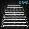DURATECH Extra Long Ratcheting Wrench Set, Double Box End Wrench