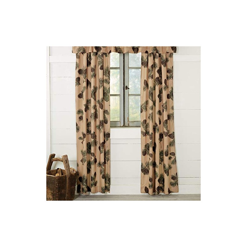 BLACK FOREST DECOR Pinecone Ridge Lined Drapes - Rustic Lodge