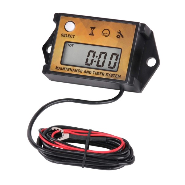 Jayron Digital Maintenance Reminder Tachometer Hour Meter Resettable Partial Timer