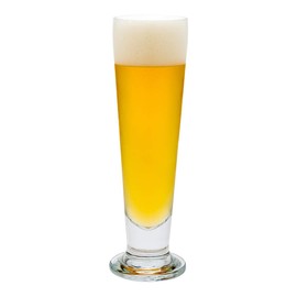 Restaurantware 14 Ounce Tall Beer Glasses Set Of 6 Tall-Footed Pilsner Glasses - Fine-Blown Dishwasher-Safe Clear Glass Beer Glass Set Lead-Free For Beers Ales or Cocktails