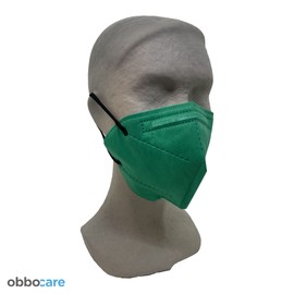 Obbocare FFP2 Masks with 5 Layers. FFP2 Mask Homologated with CE Certificate. Black, Grey, Blue and Pink. Individually wrapped. Box of 20 units, 5 of each colour